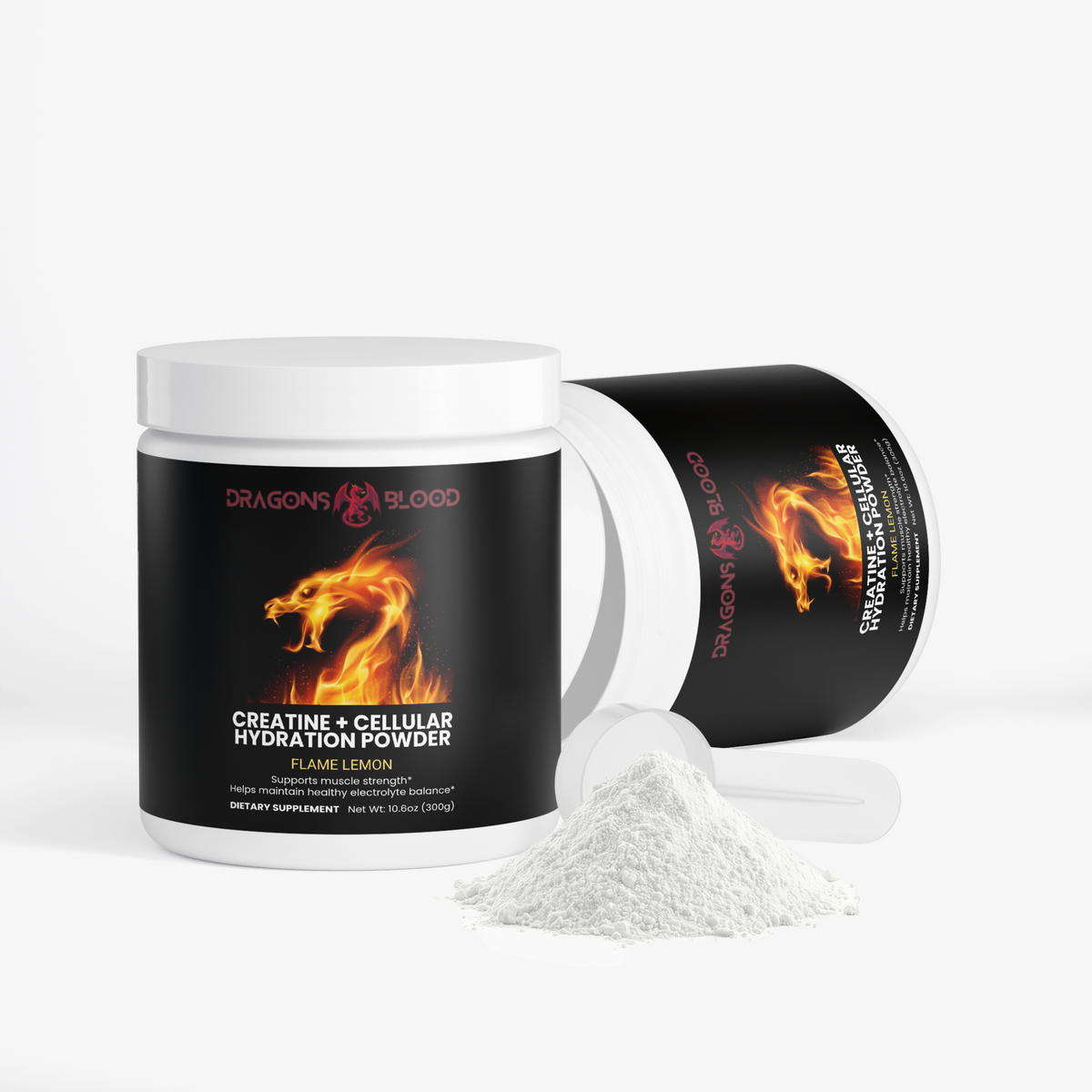 🔥 DRAGONS BLOOD CREATINE + CELLULAR HYDRATION (FLAME LEMON)