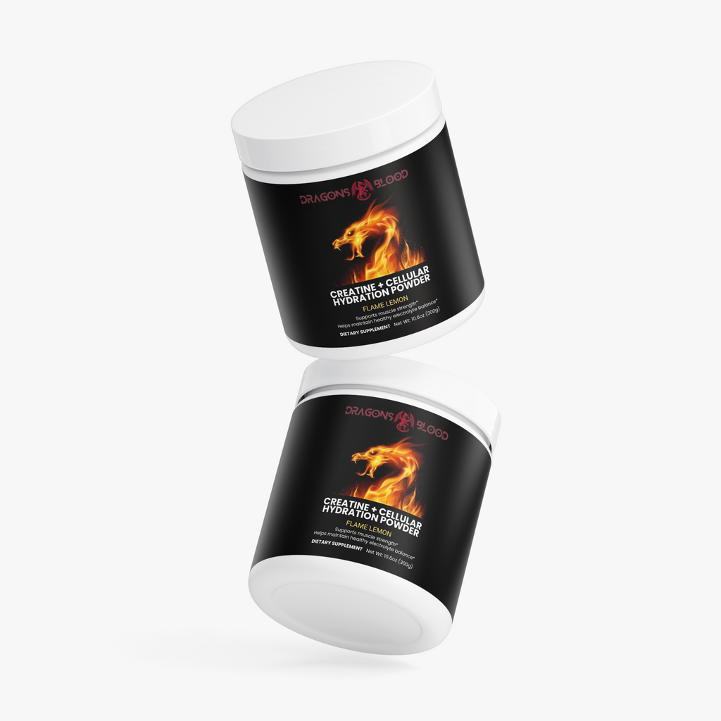 🔥 DRAGONS BLOOD CREATINE + CELLULAR HYDRATION (FLAME LEMON)